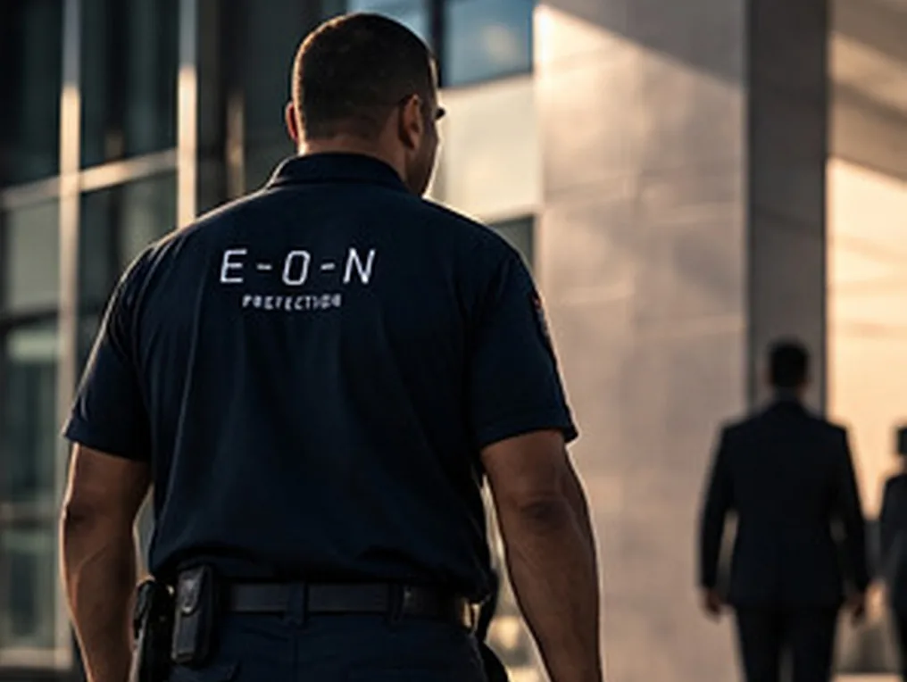EON Protection officer on corporate patrol